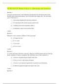 NURS 6501N Week 8 Quiz 4 -All the Questions and Answers 100% correct and verified. Already graded A.