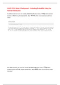 MATH 225N Week 5 Assignment&colon; Evaluating Probability Using the Normal Distribution&lbrace;GRADED A&rcub;