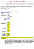 MATH 225N Week 7 Hypothesis Testing&colon; Questions-Answers&lbrace;100&percnt;&rcub;