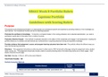 NR661 Week 8 Portfolio Rubric Capstone Portfolio Guidelines with Scoring Rubric (Latest) 