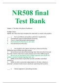 NR508 Final Exam / NR 508 Final Exam Question Bank (2020, Latest): Chamberlain College of Nursing (Verified answers, Scored A) LATEST