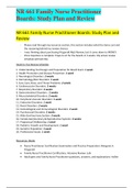 NR 661 Family Nurse Practitioner Boards: Study Plan and Review