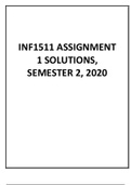 INF 1511 ASSIGNMENT 1 SOLUTIONS, SEMESTER 2, 2020