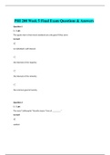  PHI 208 Week 5 Final Exam Questions & Answers Graded A.