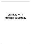 Critical Path Method (Project management) 