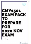 CMY1501 EXAM PACK FOR 2020 NOV EXAM