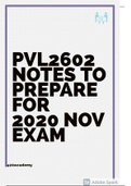 PVL2602 EXAM REVISION NOTES AND MCQS 
