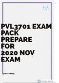 PVL3701 EXAM PACK WITH NOTES 2020