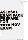 ADL2601 EXAM PACK 2020 WITH NOTES (official) 