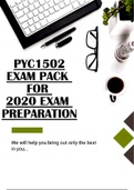 PYC1502 EXAM PACK 2020