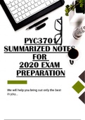 PYC3701 SUMMARY NOTES 2020
