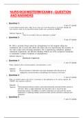 NURS 6630 MIDTERM EXAM 4 – QUESTION AND ANSWERS{GRADED A}