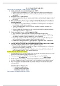 NR 222 Unit 3 Exam 1 Study Guide  (Latest): Health and Wellness: Chamberlain (Already graded A)