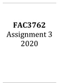 FAC3761, FAC3762, TAX3761 & AUE3761 ASSIGNMENT 3 BUNDLE FOR 2020