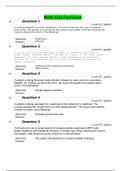 NURS 6521 FINAL EXAM (2 VERSIONS, 2020) & NURS 6521 MIDTERM EXAM (2 VERSIONS, 2020): ADVANCED PHARMACOLOGY: (100 Q & A IN EACH VERSION) (ALL CORRECT ANSWER, RECEIVED SCORE 100%)