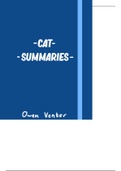 CAT Syllabus (COMPLETE) Summary