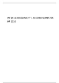 INF1511 ASSIGNMENT 1 SECOND SEMESTER OF 2020