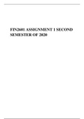 FIN2601 ASSIGNMENT 1 SECOND SEMESTER OF 2020