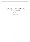 Applied biostatistical modeling