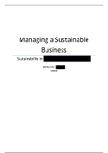 Managing a sustainable business