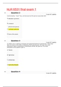 NUR 6531 final exam 1 (99 QUESTIONS AND ANSWERS)
