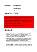MNE3702 - Assignment 2 (Semester 2 2020)