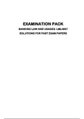 LML4807 - Banking Law and Usage Exam Pack