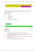 NSG 4028 COMMUNITY HEALTH EXAM 3 &lpar;50- Q&A&rpar; WITH FEEDBACKS &lpar;100&percnt; CORRECT &vert; LATEST 2020&colon;SOUTH UNIVERSITY &lpar;100&percnt; SATISFACTIONS&rpar; 