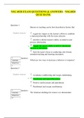 NSG 4028 EXAM QUESTIONS & ANSWERS &sol; NSG4028 QUIZ BANK &vert; LATEST 2020&colon;SOUTH UNIVERSITY &lpar;100&percnt; SATISFACTIONS&rpar; 
