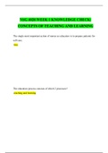  NSG 4028 WEEK 1 KNOWLEDGE CHECK CONCEPTS OF TEACHING AND LEARNING &vert; LATEST 2020&colon;SOUTH UNIVERSITY &lpar;100&percnt; SATISFACTIONS&rpar; 
