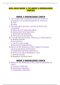  NSG 4028 WEEK 1 TO WEEK 5 KNOWLEDGE CHECKS &sol;  NSG4028 WEEK 1 TO WEEK 5 KNOWLEDGE CHECKS &vert; LATEST 2020&colon;SOUTH UNIVERSITY &lpar;100&percnt; SATISFACTIONS&rpar; 