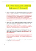 NR 508 Final Exam Practice Q&As with Rationale