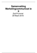 Marketingcommunicatiestrategie complete samenvatting