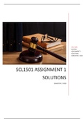 SCL1501 ASSIGNMENT 1 SOLUTIONS SEMESTER 2 2020