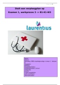 Examen stelt een verpleegplan op B1-K1-W3