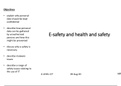 CHAPTER 4: E-SAFETY AND HEALTH AND SAFETY (A level IT 9626)