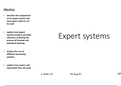 CHAPTER 7: EXPERT SYSTEMS AND OTHER TYPES OF PROCESSING (A level IT 9626)