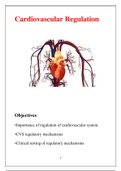 Cardiovascular Regulation - Summary