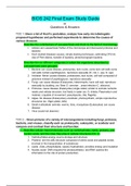 Chamberlain College of Nursing:BIOS 242 Microbiology Final Exam Guide / BIOS242 Microbiology Final Exam Guide (Version 3, New 2020)