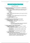 Chamberlain College of Nursing:BIOS 242 Microbiology Final Exam Guide / BIOS242 Microbiology Final Exam Guide (Version 2, New 2020)