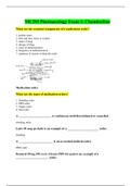 Chamberlain  NR 293 Exam 1 &sol; Chamberlain NR293 Test 1&colon; Pharmacology for Nursing Practice &lpar;Latest 2020&rpar;