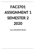 FAC3701 ASSIGNMENT 1 SEMESTER 2 2020