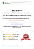  Microsoft Dynamics CRM MB2-712 Practice Test, MB2-712 Exam Dumps 2020 Update