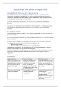 Samenvatting Psychologie van arbeid en organisatie H8&comma;12