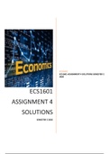 ECS1601 ASSIGNMENT 4 SOLUTIONS SEMESTER 2 2020