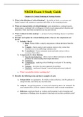 NR224 EXAM 1 STUDY GUIDE / NR 224 EXAM 1 STUDY GUIDE (Updated, 2020): CHAMBERLAIN COLLEGE OF NURSING(Verified,Download to score A) 