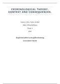 Volledige Nederlandse Samenvatting boek Criminological Theory: Context en Consequenties van Lilly, Cullen, & Ball 