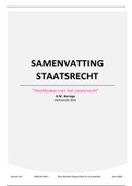 Samenvatting staatsrecht &lpar;A&period;W&period; Heringa&comma; dertiende druk&rpar; 