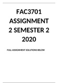 FAC3701 ASSIGNMENT 2 SEMESTER 2 2020