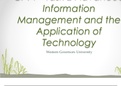 C791 - Task 2 Advanced Information Management and the Application of Technology presentation